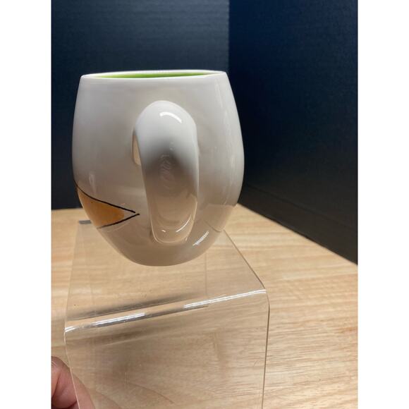 Rae Dunn 'Wish' 'All is Bright' White Gold Black Coffee Mug Pre-Owned - Picture 4 of 7